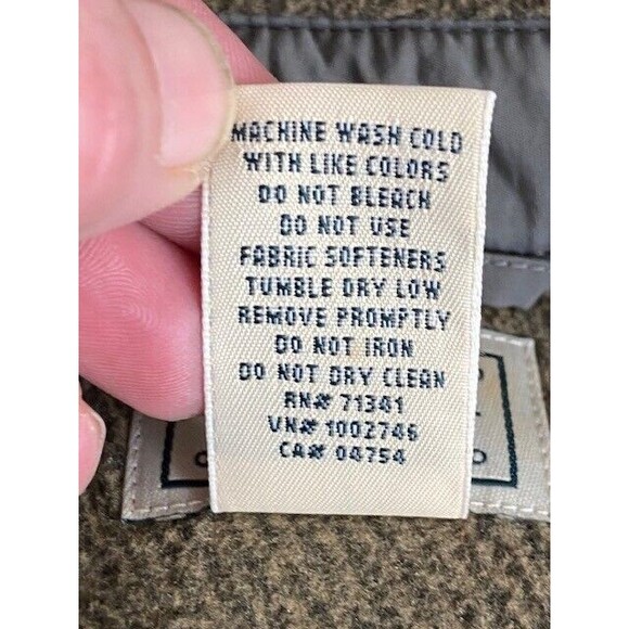 LL Bean Shirt Jacket Sz XL Brown Overshirt Allagash Fleece Shacket Elbow Patches - Picture 12 of 12